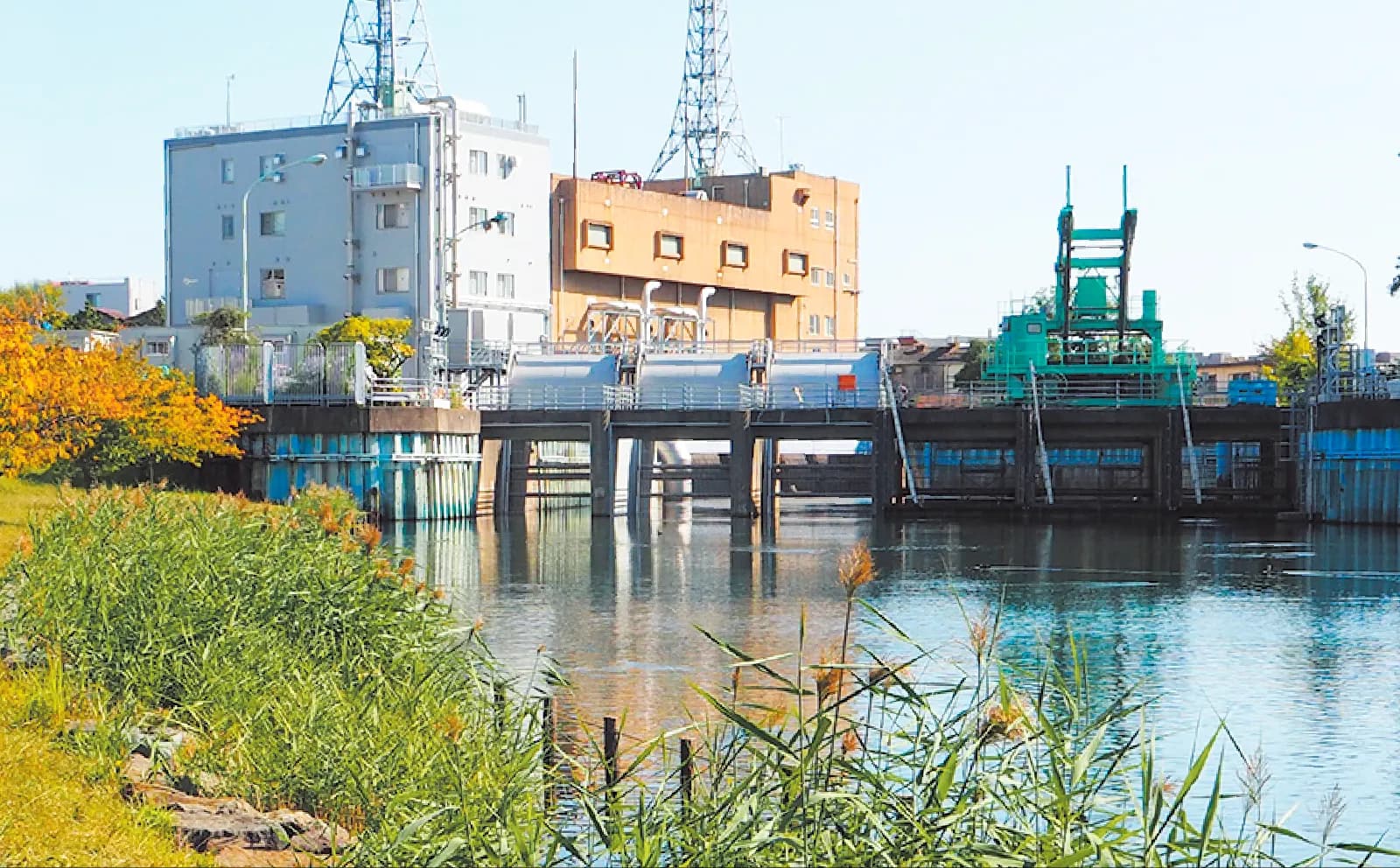 「木下川排水機場」の写真